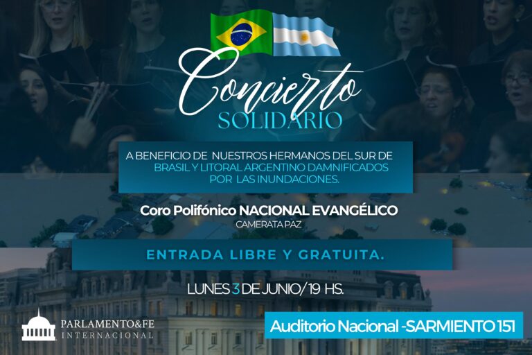 Parlamento & Fe organiza un concierto benéfico en el Auditorio Nacional