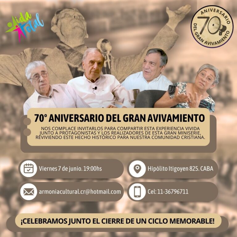 Armonía Cultural cierra su primer ciclo de documentales sobre la historia de la iglesia en la Argentina