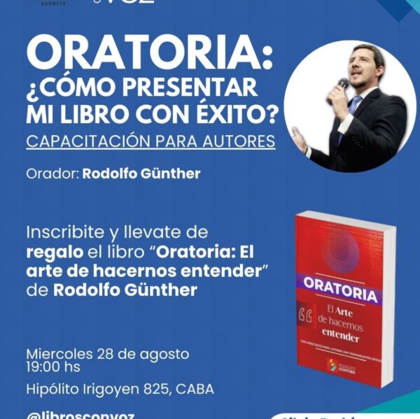 Rodolfo Gunther ofrecerá una capacitación para escritores independientes